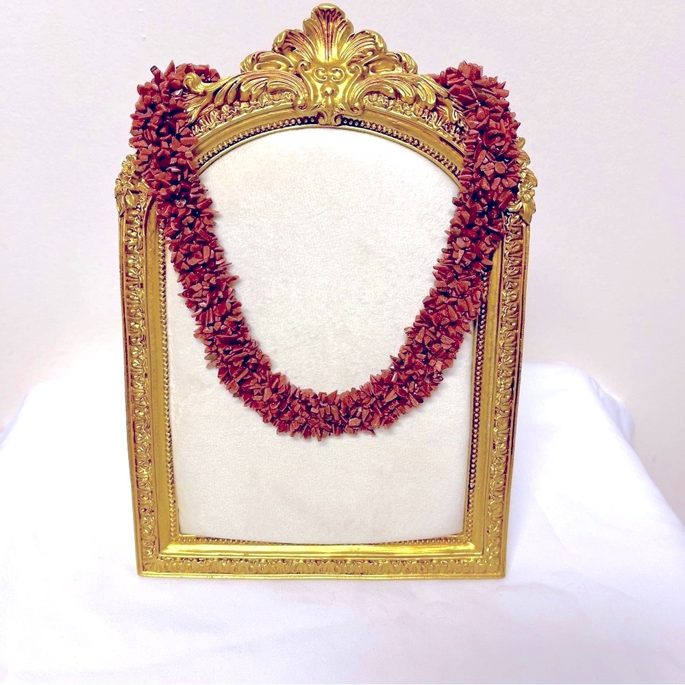Necklace- Red Jasper chip?, 18”, NWOT, 925 clasp, weight (3.4oz), glitter look